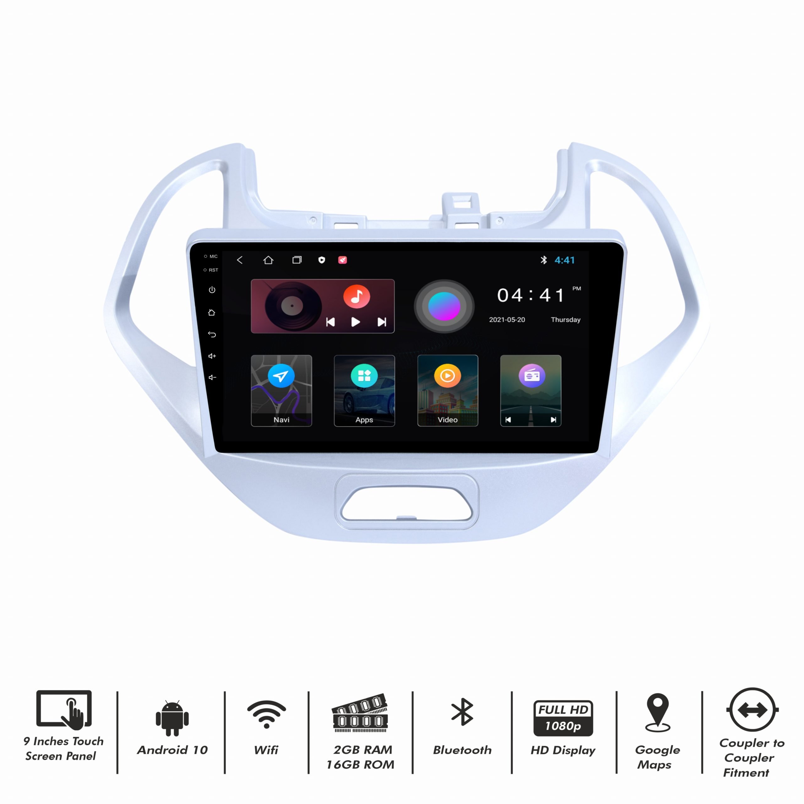 Ford New Figo Touch Screen Android Music System